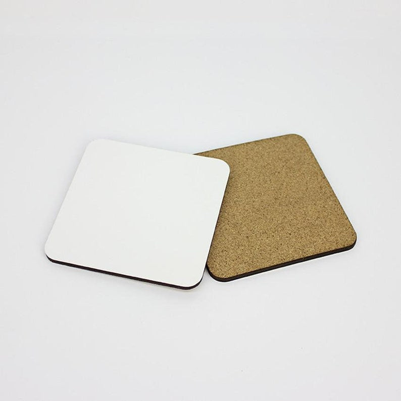 MDF Coasters with Cork backing set of 4 – Mrs B's Sublimation Blanks 2  Beauties
